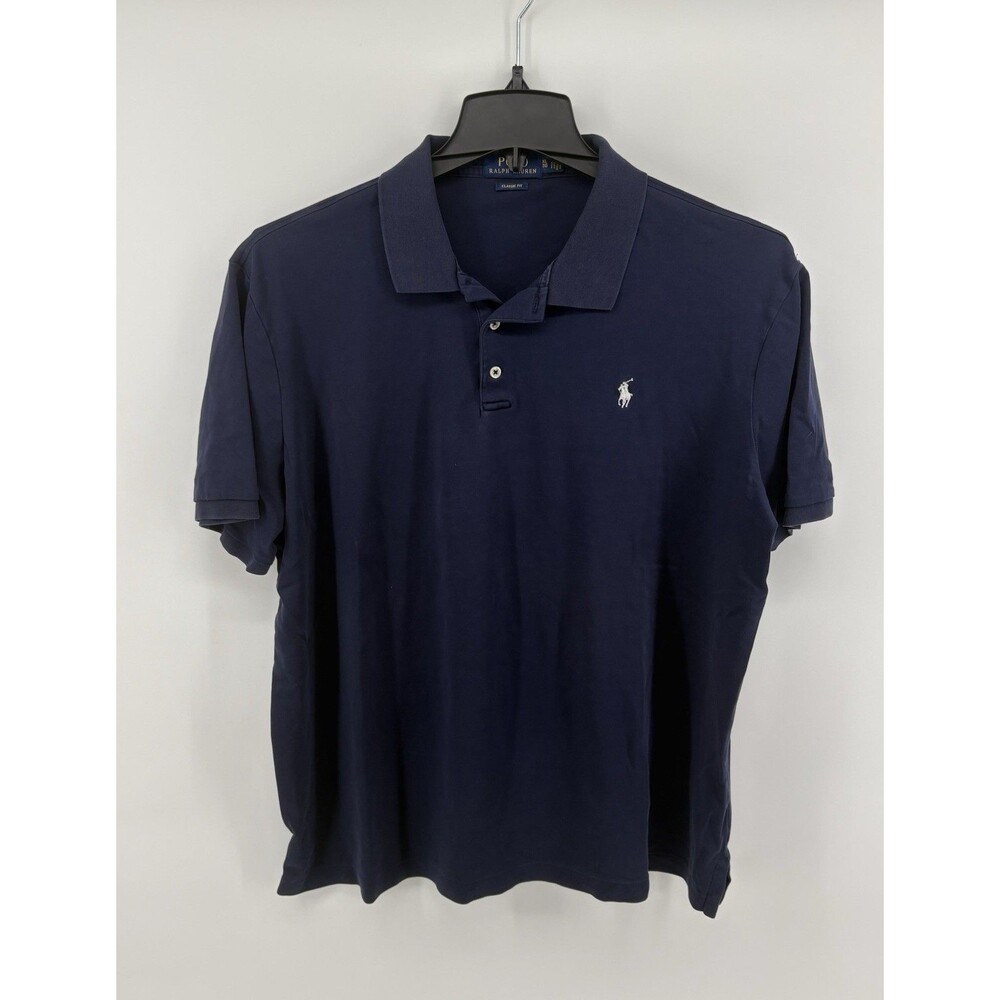 Polo Ralph Lauren Men’s Classic Fit Blue Short Sleeve Polo SIZE XL